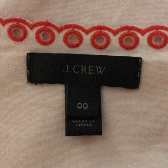 J. Crew embroidered eyelet accent tank top - Picture 7 of 9